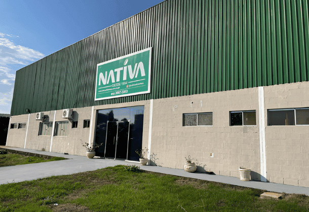 Fachada da fábrica Nativa Alimentos