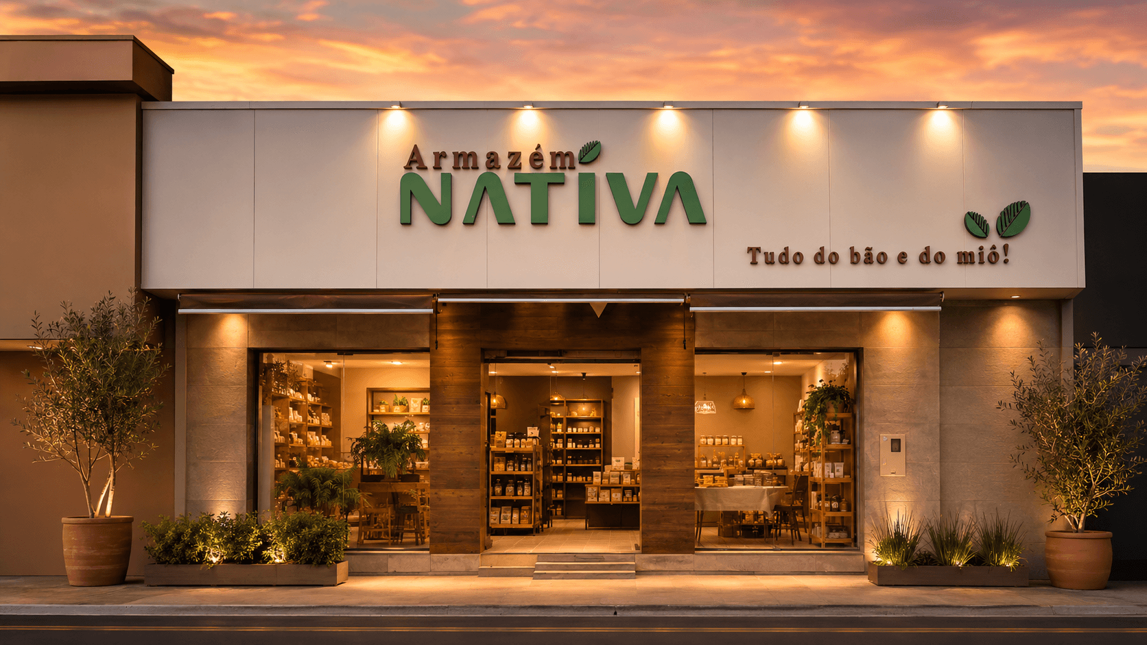 Fachada do Armazém Nativa, Setor Campinas, Goiânia